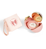 Nouvel arrivage Saint-Valentin : Boîte à fleurs circulaire avec fleurs de savon, bague, collier et boucles d'oreilles, idéale pour offrir en cadeau