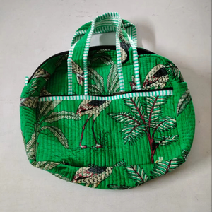 Bolsa de Viaje de Fin de Semana de Lujo con Diseño de Patchwork, Bolsa de Lona Acolchada con Estampado de Bloques de Algodón, Gran Capacidad, Duradera, para Deportes, Viajes, Gimnasio, Yoga - Product Image 1