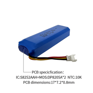 Ufine tùy chỉnh BMS cho pin lithium trạng thái rắn 702167-2S 1100mAh với 500 chu kỳ và-20 ~ 60 Nhiệt độ hoạt động - Product Image 6