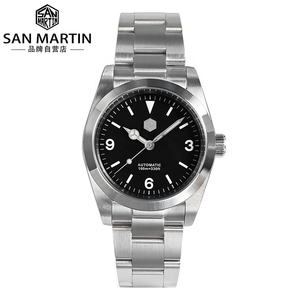 <span class=keywords><strong>San</strong></span> <span class=keywords><strong>martin</strong></span>-Reloj de pulsera para hombre, de zafiro, clásico, deportivo, mecánico, automático, Rts, 36mm, PT5000/SW200, 10ATM, luminoso - Product Image 1