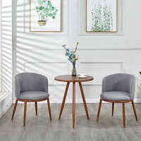 Ensemble de table à manger en bois massif classique pas cher 2 à 4 places/table à manger et chaises pour la réception de la cafétéria