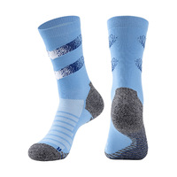 Chaussettes de sport professionnelles pour hommes, en coton tricoté, avec semelle en tissu éponge épaisse, antidérapantes, anti-transpiration, pour le basketball et la course à pied, modèle Elite pour adultes.