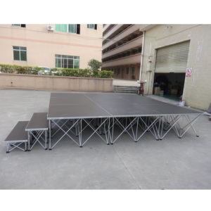 Escenario Portátil Modular Telescópico de Aluminio Ligero con Plataforma Elevadora Flexible para Conciertos - Fácil Montaje y Certificado CE - Product Image 4