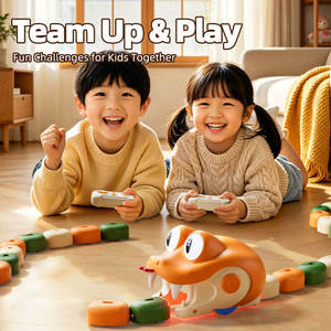 Jouet Serpent Magnétique Télécommandé avec Jeu de Combat Amusant, Serpent Affamé, Cadeaux, Jouet Serpent Électrique Télécommandé qui se Mange Soi-même pour Enfants - Product Image 5