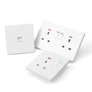 S1.2 BS/UK 1 gang 13A switched socket 3 pin FM tuya clipsal new design dimmer wall switch