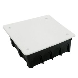 Boîte de jonction carrée 100x100x50mm, fabriquée en matériau résistant, idéale pour les connexions électriques et une distribution sécurisée - Product Image 1