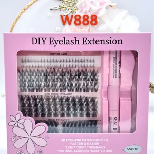 Precut <strong>Lash</strong> Ribbon DIY Cluster <strong>Lashes</strong>: Silk Light Fiber, Segmented, Lightweight for Spring Picnics &amp; <strong>Cherry</strong> Blossom Trips - Product Image 2