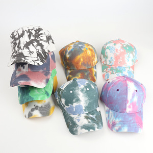 Adjustable Baseball <b>Caps</b> Bulk <b>Plain</b> Tie Dye Gradient Dad Hat Soft Unconstructed Curved Brim Wholesale Custom <b>Cap</b> for women Man - Product Image 3