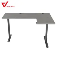 V-Mounts L-Shaped Desktop Electric Lifting Adjustable Standing Desk with LED Display