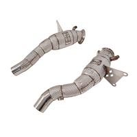 Ecnal pour Ferrari 458 4.5L 2011-2014, collecteur d'échappement en acier inoxydable Gintani avec isolateur et résonateur
