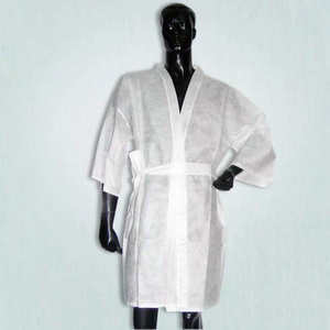 SJ Venta al por mayor Bata desechable Bata no tejida Suave PP SPA Salón de belleza Kimono Batas - Product Image 2