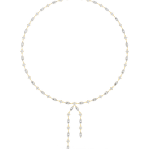 Collier Y en diamants marquise et ronds de qualité supérieure pour femme, ensemble de bijoux pour mariage et soirée, disponible à prix abordable - Product Image 4