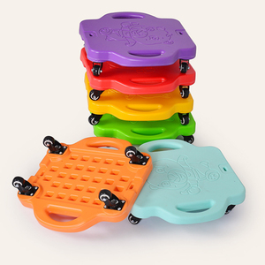 Montessori skuter roda empat anak-anak, set mainan sensor olahraga luar ruangan mobil papan seluncur keseimbangan skuter tanpa suara untuk anak-anak - Product Image 5