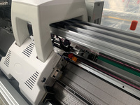 Machine à tricoter plate entièrement informatisée à double système de 52 pouces, multi-jauge, pour la production de tiges de chaussures 3D Flyknit et de pulls