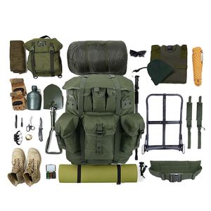 Mochila táctica personalizada con diseño de Coyote, gran capacidad, marco de hierro, Molle, deportes de nailon para acampar al aire libre, senderismo - Product Image 4