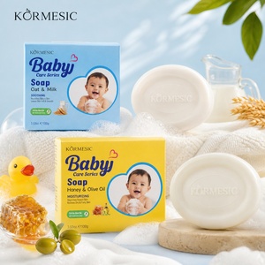 Savon pour bébé KORMESIC en marque privée, 100g, miel, huile d'olive, <span class=keywords><strong>lait</strong></span> d'avoine, soin naturel et biologique pour enfants, vente en gros, bain apaisant, extra-doux - Product Image 1