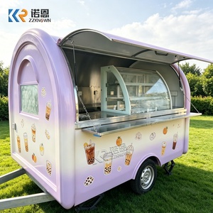 Gerobak Makanan Mobile Berbahan Fiberglass, Dapur Luar Ruangan, Dapat Ditarik, Gerobak Jajanan Jalanan, Penjual Pasar Malam, Bisnis Katering, Startup - Product Image 3