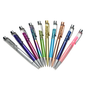 SX-BL2 özelleştirilmiş tasarım boligrafo gül altın yüzen glitter kalem planlayıcısı metalik glitter kalem sparkle okul kaynağı - Product Image 5