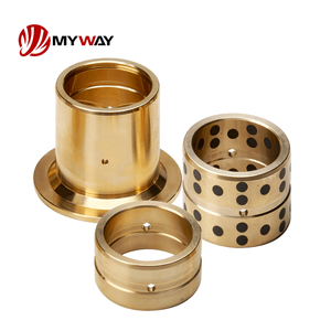 บูชทองเหลืองไร้น้ำมัน MYWAY ผลิตด้วยเครื่อง CNC และปลอกแบริ่งทองเหลืองหล่อขึ้นรูป  หล่อลื่นในตัวและทนต่อแรงเสียดทานสำหรับเครื่องจักร - Product Image 2