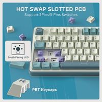 OEM ODM S98 Mechanical Keyboard with Smart Display Knob 96 RGB Wireless Gaming Keyboard BT24GUSBC Hot Swappable Custom Keyboard