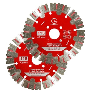 Lama sega diamantata segmentata Changli 4-1/2 pollici 115mm diamantata scanalatura a punta scanalatura lama sega per muratura in mattoni - Product Image 1