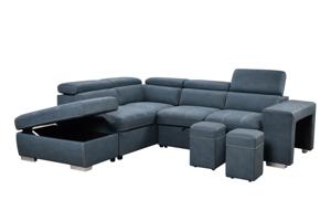 Canapé en tissu en forme de L moderne minimaliste nordique, nouvelle technologie, mousse à mémoire de forme compressée pour la maison, le salon, l'hôtel - Product Image 6