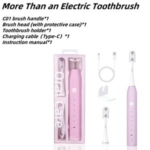 <span class=keywords><strong>Brosse</strong></span> à dents électrique sonique portable de haute qualité avec batterie longue durée de 2000 mAh pour adultes - Product Image 2