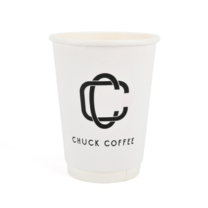 Vasos de Café Desechables Biodegradables y Ecológicos de Doble Pared de 12 oz con Tapas y Logotipo Impreso Personalizado - Product Image 2