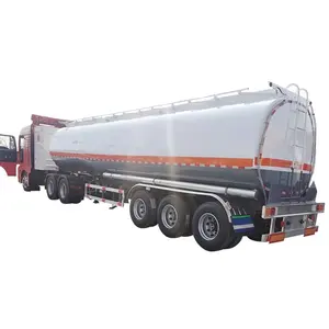 3 Axles 40000/50000 Liters Oil/Fuel/Diesel/Gasoline/Crude/Water/Milk Transport Steel Tank/Tanker