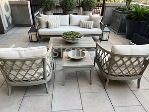 सिग्मा नवनवडिजाइन आउटडोर पैटियो सेट ठोस लकड़ी के फर्नीचर के लिए ठोस लकड़ी के आउटडोर टेक फर्नीचर सोफा सेट - Product Image 2