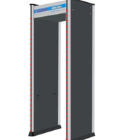 Porte de détection de métaux extérieure à six zones, étanche, anti-collision, protection IP44 pour aéroports, gares, hôtels