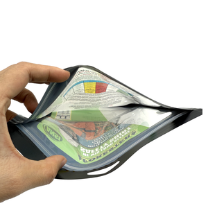 Op maat bedrukte recyclebare staande ritssluitingszak voor ANSI veiligheidsshirt etui kleding plastic verpakkingszak met transparant venster - Product Image 5