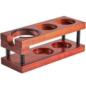 Tasseur à café en bois massif avec support à ressort, design vertical, ajustement universel pour le pressage de l'espresso - Product Image 2