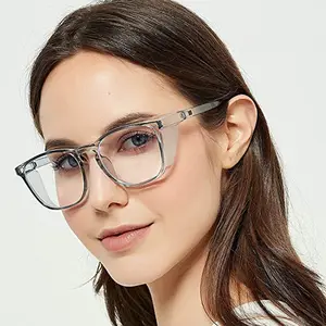 Kacamata Pengaman Antimedis, Kacamata Bingkai Pelindung Cahaya Biru Bening, Kacamata Keselamatan Penghalang Cahaya untuk Suster Uniseks