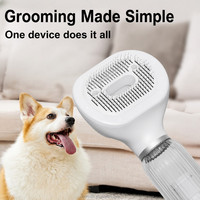 Brosse de toilettage silencieuse pour chats et chiens avec peigne à billes rondes pour massage cutané, compatible OEM/ODM