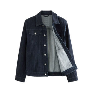 Veste en jean texturée de qualité supérieure avec détails boutonnés Séchage rapide et respirant Coupe polyvalente pour les vêtements décontractés pour hommes - Product Image 1