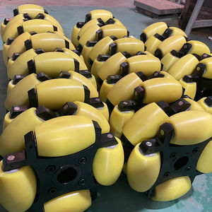 Heavy-duty 10 polegadas de aço carbono omni roda de alta precisão resistente ao desgaste omnidirecional roda para grandes robôs - Product Image 3