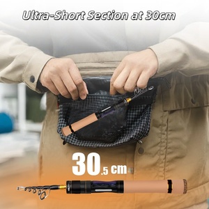 Canne à pêche télescopique SNEDA, portable, action rapide, en fibre de carbone, pour micro-leurres, <span class=keywords><strong>truite</strong></span> - Product Image 3