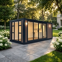 Maison conteneur mobile extensible, maison modulaire préfabriquée avec cuisine complète pour usage résidentiel et commercial
