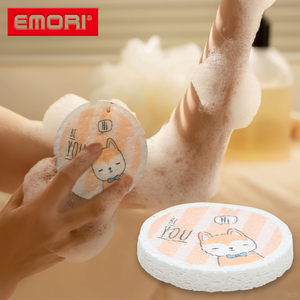 High Absorbent Wood Pulp & Cotton Pop-Up Dish Wash Sponge Non-Scratch Expanding Eco-Friendly Biodegradable Cleaning Scouring Pad - Product Image 4