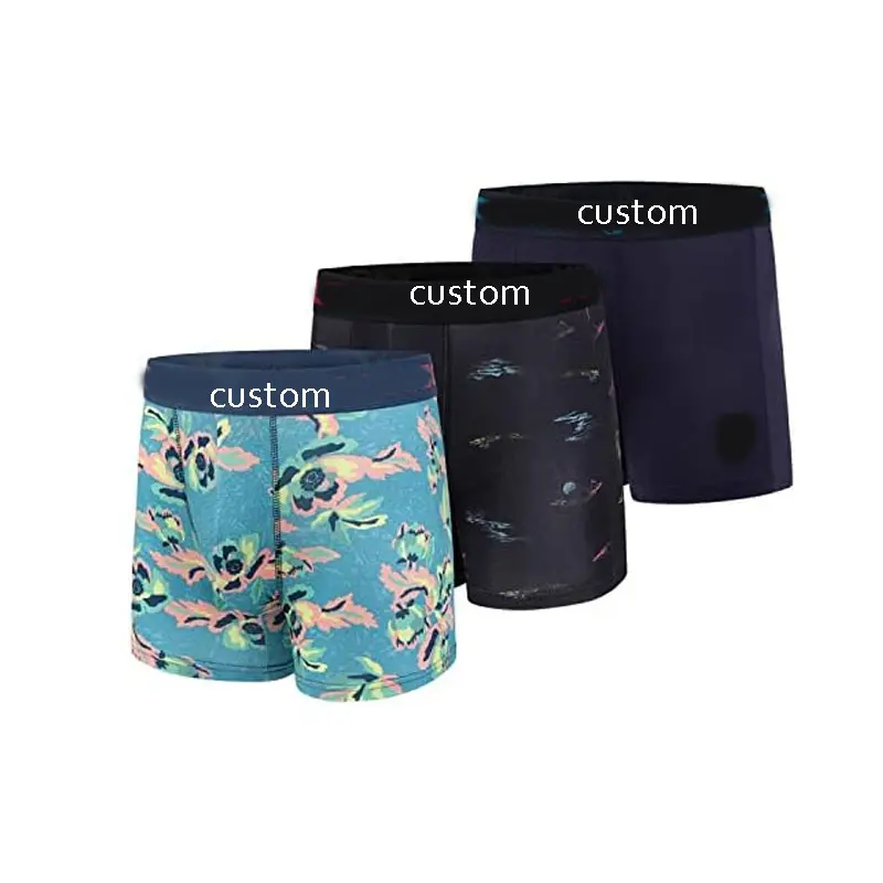OEM Manufacture fashion design 3 pack underwear boxer calvin custom logo klein para hombre Mens Boxer Briefs