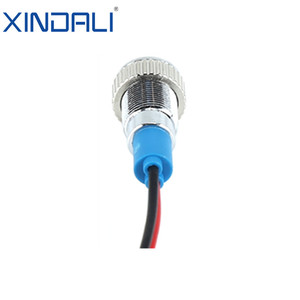 IP67 Không Thấm Nước 6Mm 8Mm 10Mm Kim Loại LED Chỉ Số Ánh Sáng 12V Đèn Tín Hiệu Với Màu Xanh Lá Cây Màu Xanh Vàng Trắng Phát XDL17-6B/L - Product Image 4