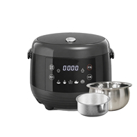Cuisinière à riz électrique multifonction professionnelle pour la maison, avec cuve intérieure en acier inoxydable, faible teneur en sucre, panier vapeur et affichage numérique LED