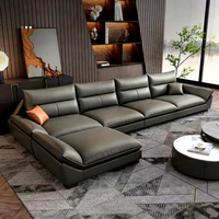 Combinación de sofá de tela de diseñador estilo contemporáneo americano con detalles de estrellas de madera para diversos ajustes