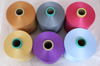 Fil de polyester DTY 100d 144f teint en masse WELONG de haute qualité, fil 100% polyester HIM pour le tricot