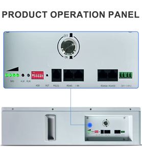 Paquete de Baterías de Pared <span class=keywords><strong>GEMERA</strong></span> LFP48100-W 51.2V 100Ah 5 kWh LiFePO4 |   Sistema de Gestión de Energía Solar Inteligente Fuera de la Red con Pantalla LCD IP54 - Product Image 5