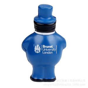 Pu Foam Blue Doll With Hat High <b>Rebound</b> Stress Relief Toy Unisex 8 To 13 Years Fidget Toy - Product Image 5