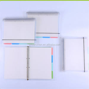 Bloc-notes à feuilles mobiles A4/A5/B5, couverture transparente en plastique PVC givré imperméable pour Journal intime, Promotion de Style tendance - Product Image 4