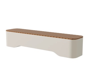 Outdoor Leisure Long <b>Square</b> Bench Street Shop Metal Seat Stool Flower Box <b>Combination</b> Modern Simple China - Product Image 6