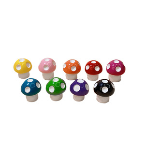 Resin Mushroom Ornaments <b>Miniature</b> 3D Home Decoration Plastic Resin Round Shape Colorful Set Spring 2026 - Product Image 1